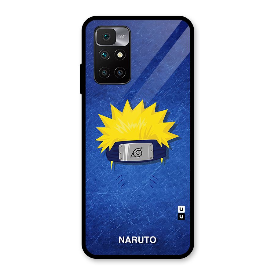 Naruto Headband Minimal Glass Back Case for Redmi 10 Prime