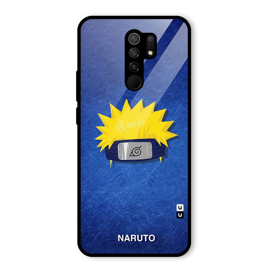Naruto Headband Minimal Glass Back Case for Redmi 9 Prime