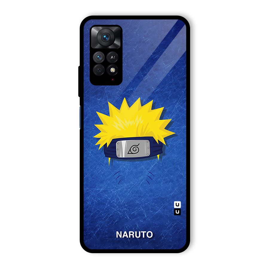 Naruto Headband Minimal Glass Back Case for Redmi Note 11 Pro