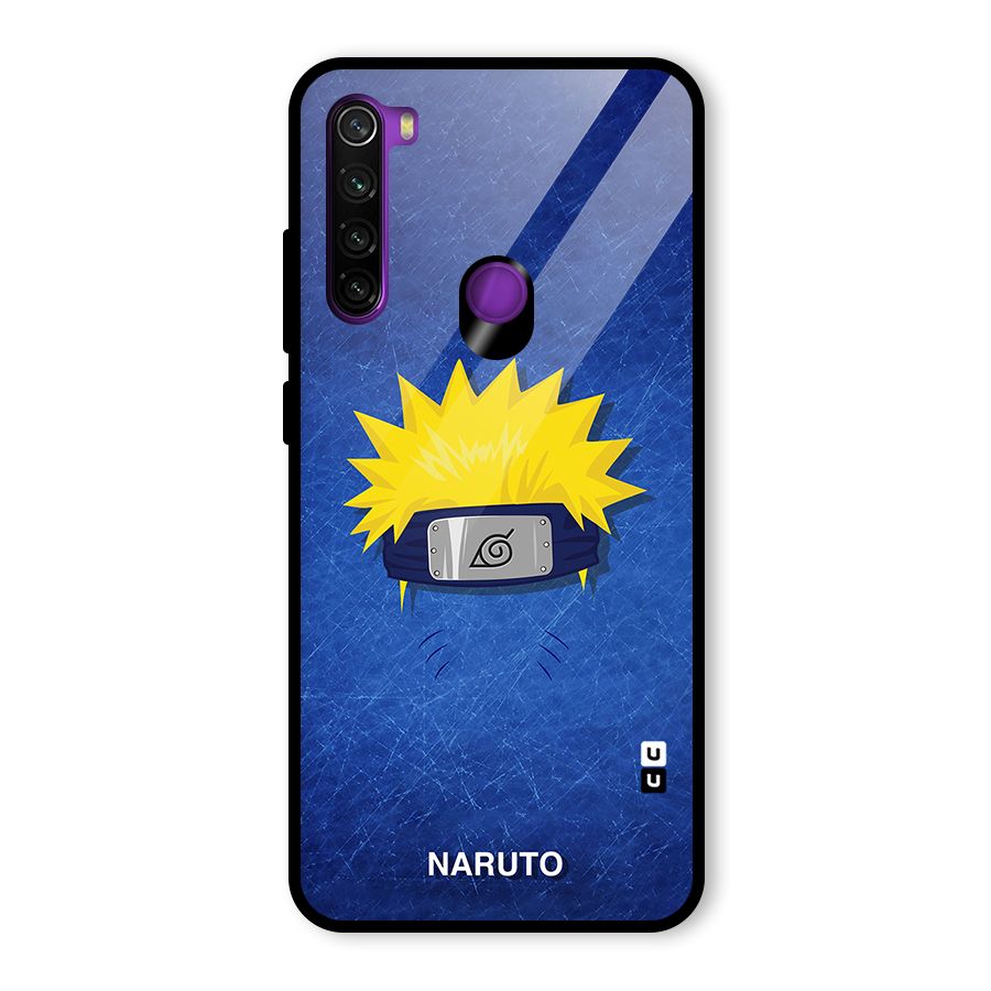 Naruto Headband Minimal Glass Back Case for Redmi Note 8