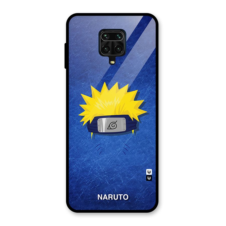 Naruto Headband Minimal Glass Back Case for Redmi Note 9 Pro