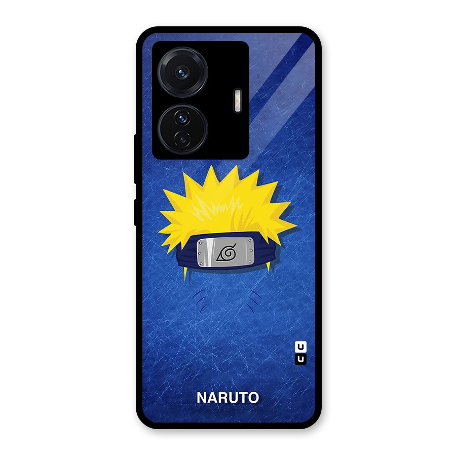 Naruto Headband Minimal Glass Back Case for Vivo T1 Pro