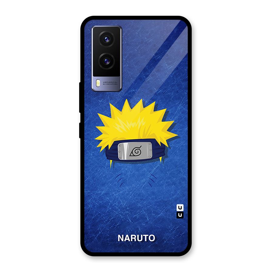Naruto Headband Minimal Glass Back Case for Vivo V21e 5G