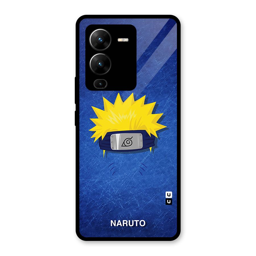 Naruto Headband Minimal Glass Back Case for Vivo V25 Pro