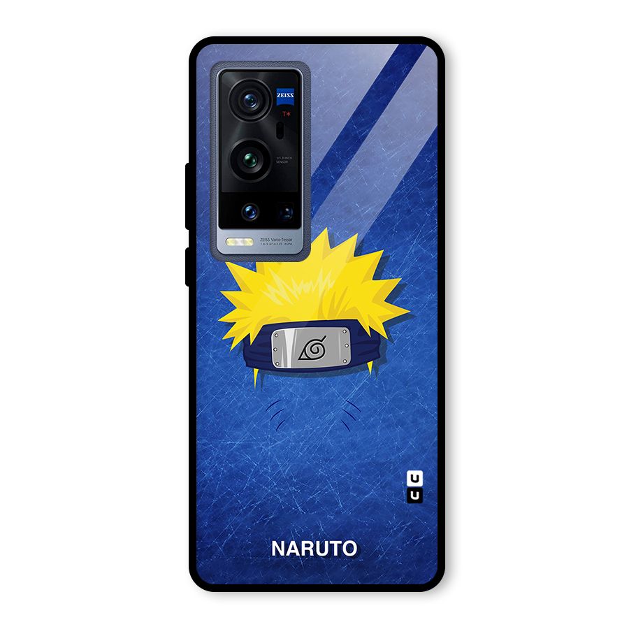 Naruto Headband Minimal Glass Back Case for Vivo X60 Pro Plus
