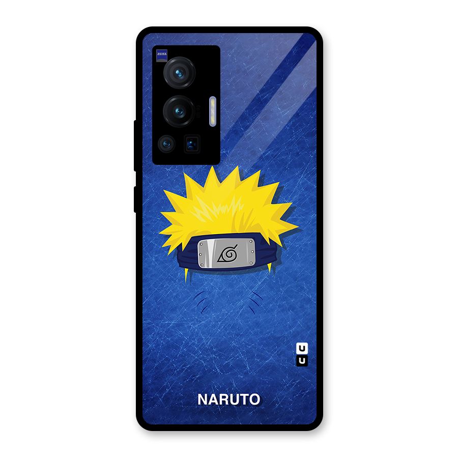 Naruto Headband Minimal Glass Back Case for Vivo X70 Pro