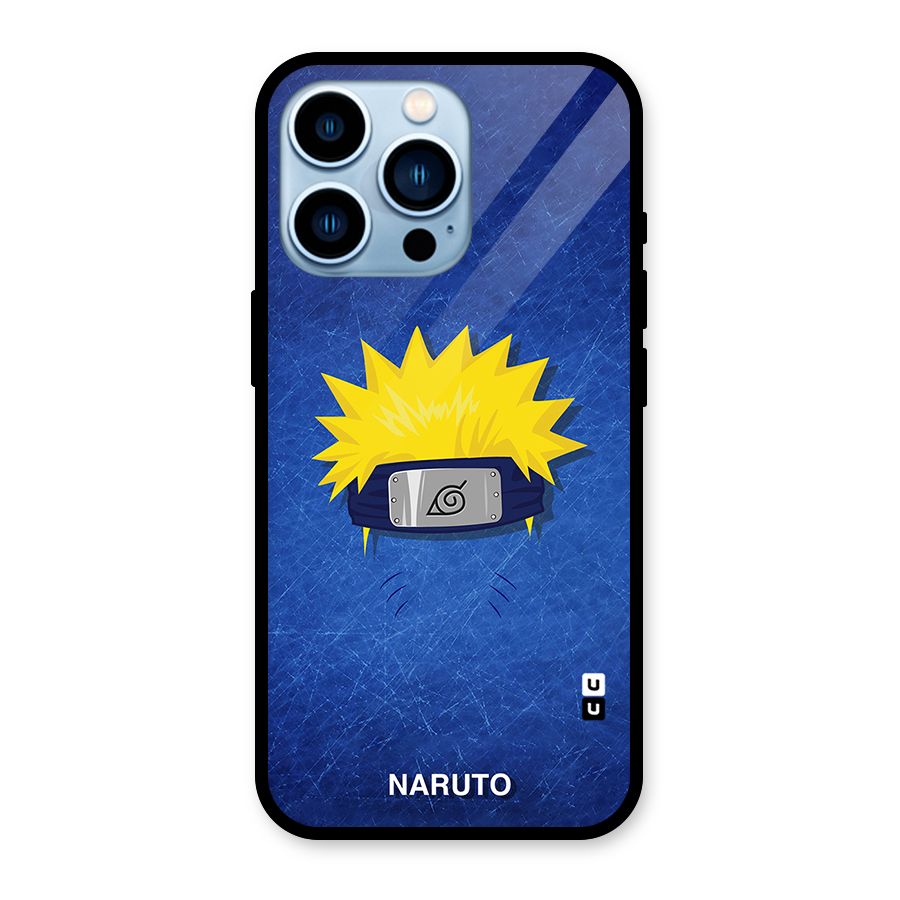 Naruto Headband Minimal Glass Back Case for iPhone 13 Pro