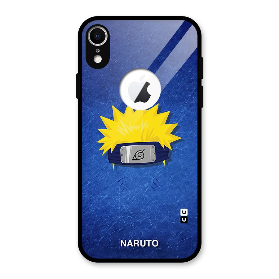 Naruto Headband Minimal Glass Back Case for iPhone XR Logo Cut
