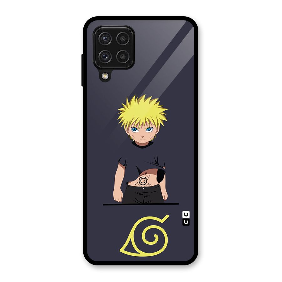 Naruto Kid Glass Back Case for Galaxy A22 4G
