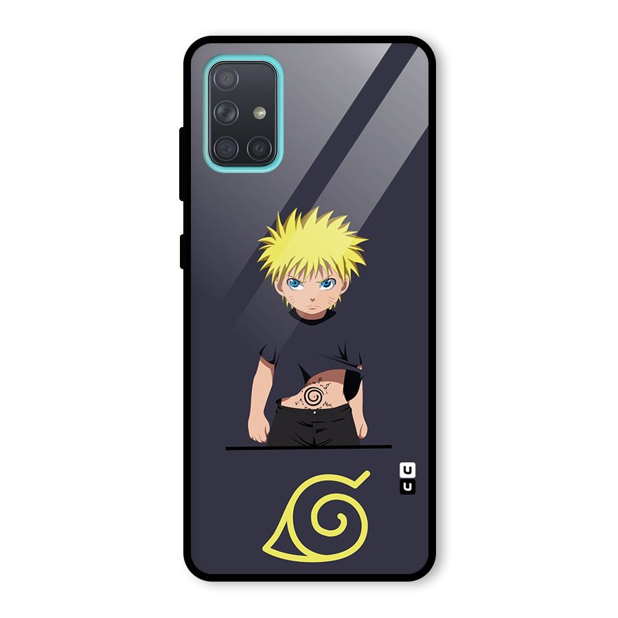 Naruto Kid Glass Back Case for Galaxy A71