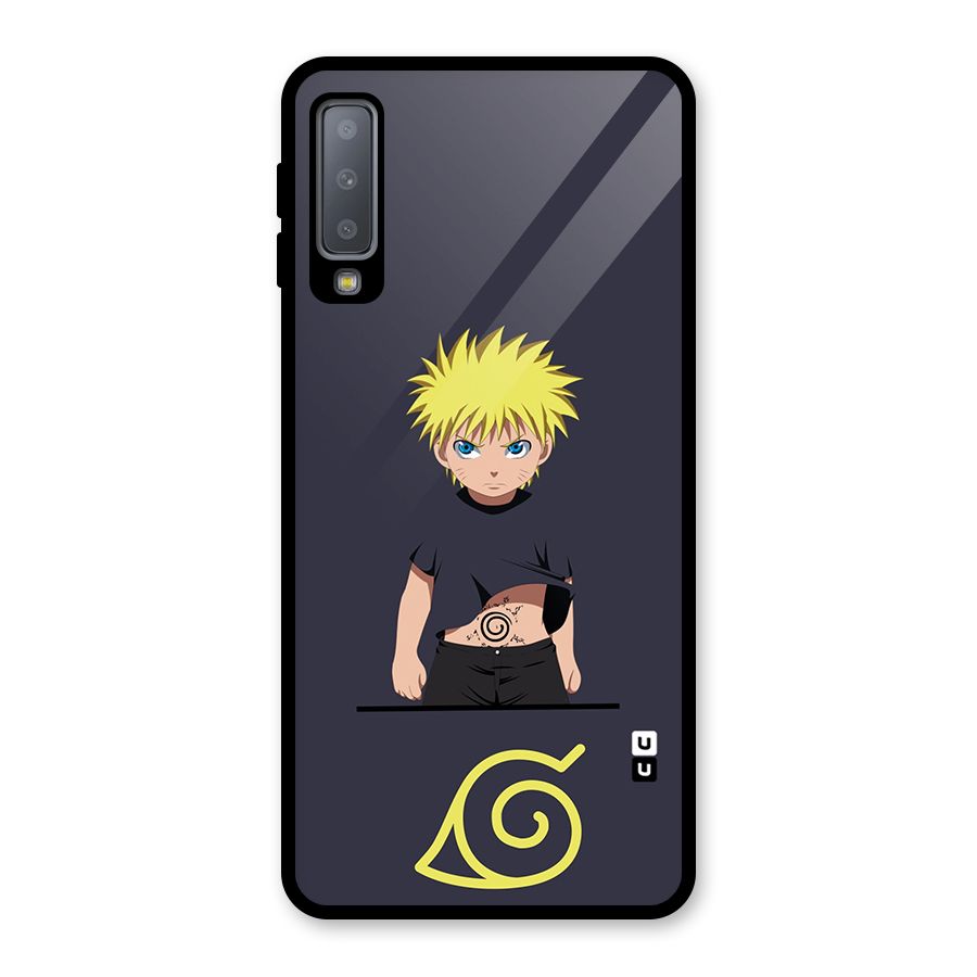 Naruto Kid Glass Back Case for Galaxy A7 (2018)