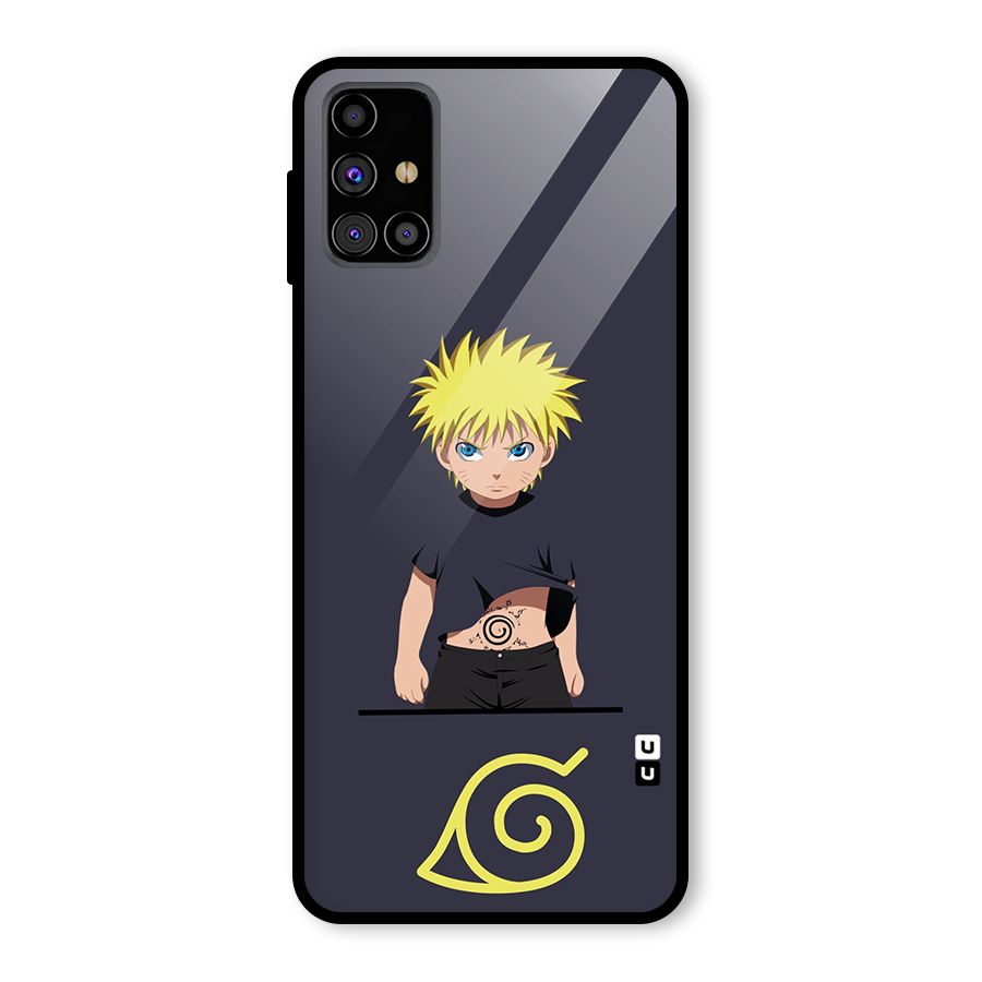 Naruto Kid Glass Back Case for Galaxy M31s