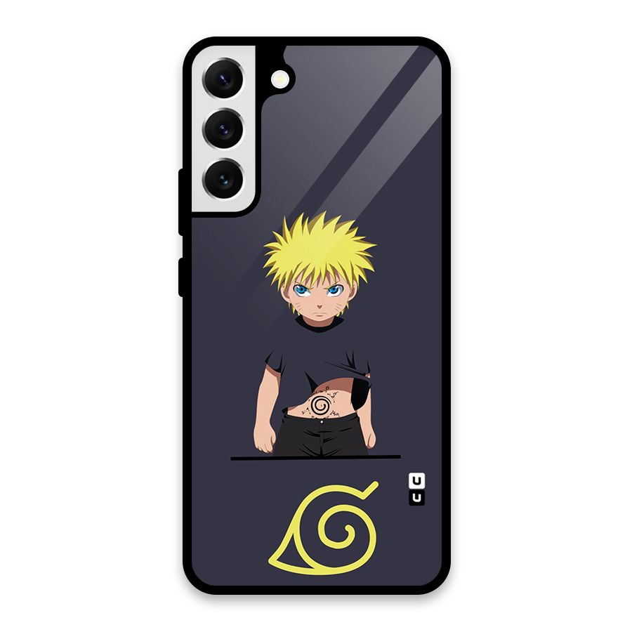 Naruto Kid Glass Back Case for Galaxy S22 Plus 5G
