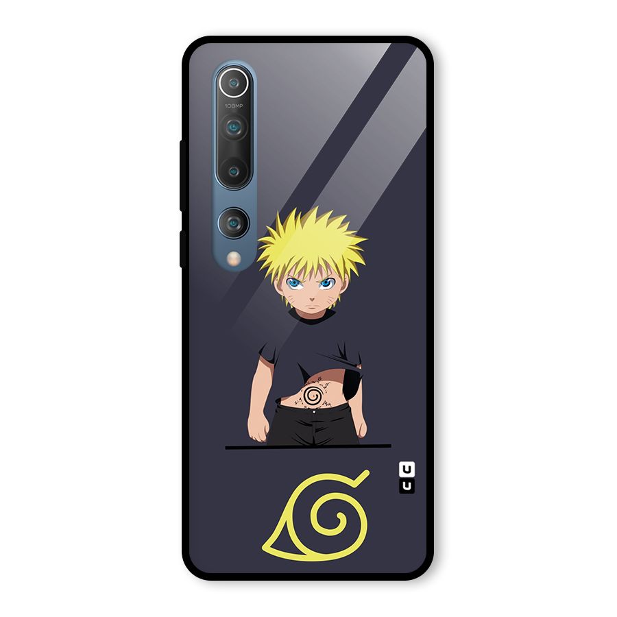 Naruto Kid Glass Back Case for Mi 10