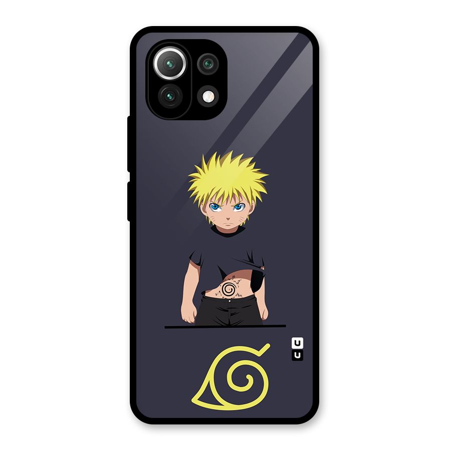 Naruto Kid Glass Back Case for Mi 11 Lite