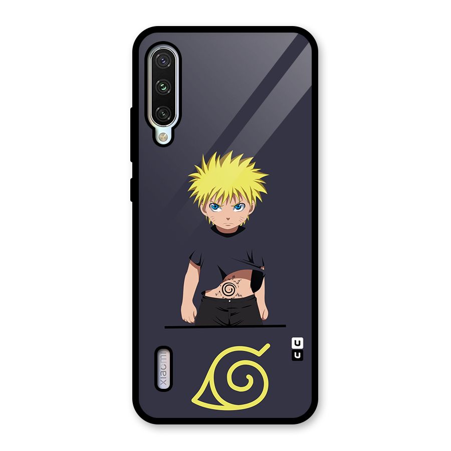 Naruto Kid Glass Back Case for Mi A3
