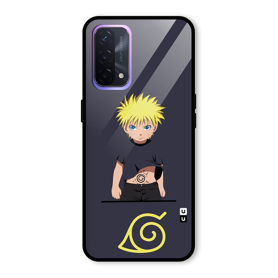 Naruto Kid Glass Back Case for Oppo A74 5G