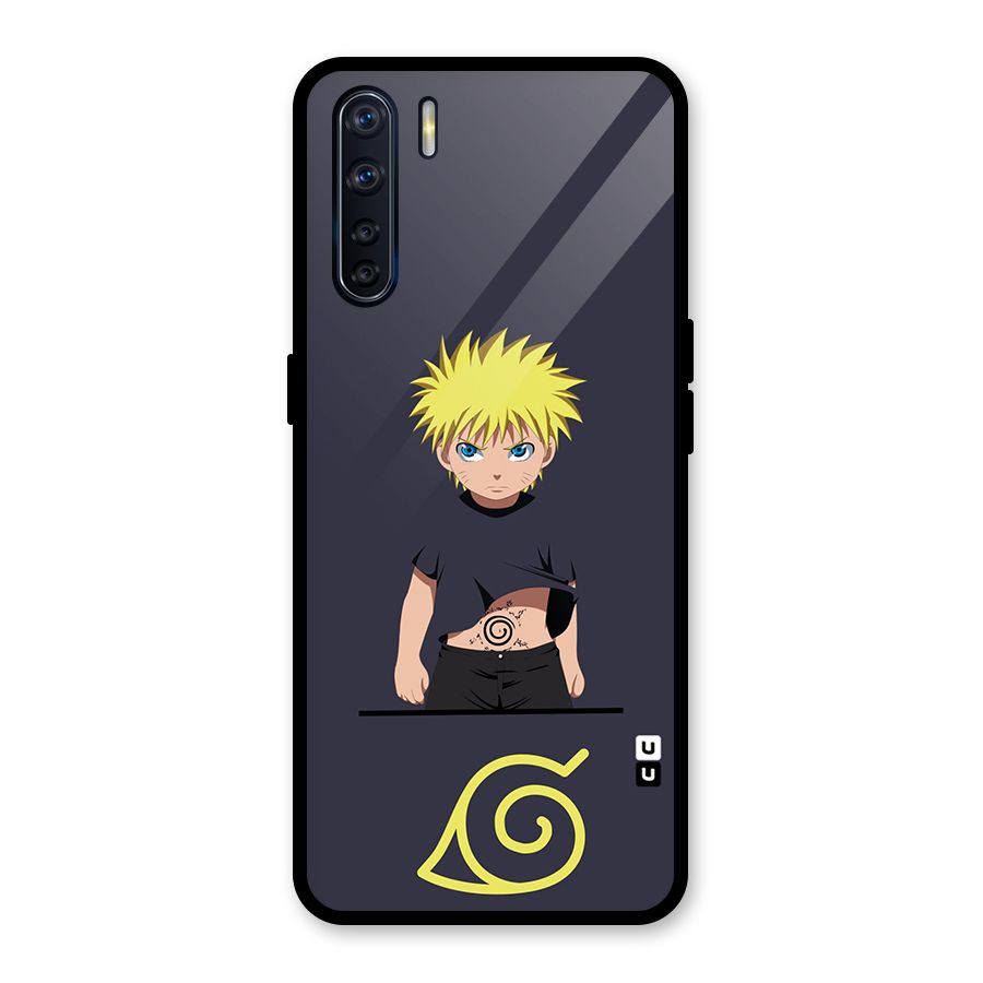 Naruto Kid Glass Back Case for Oppo F15