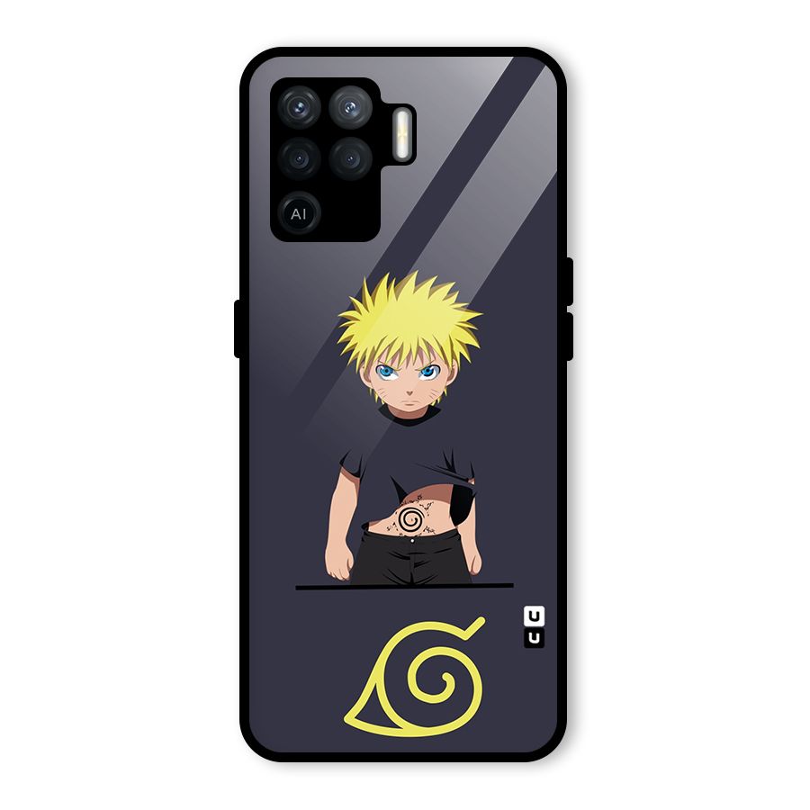 Naruto Kid Glass Back Case for Oppo F19 Pro