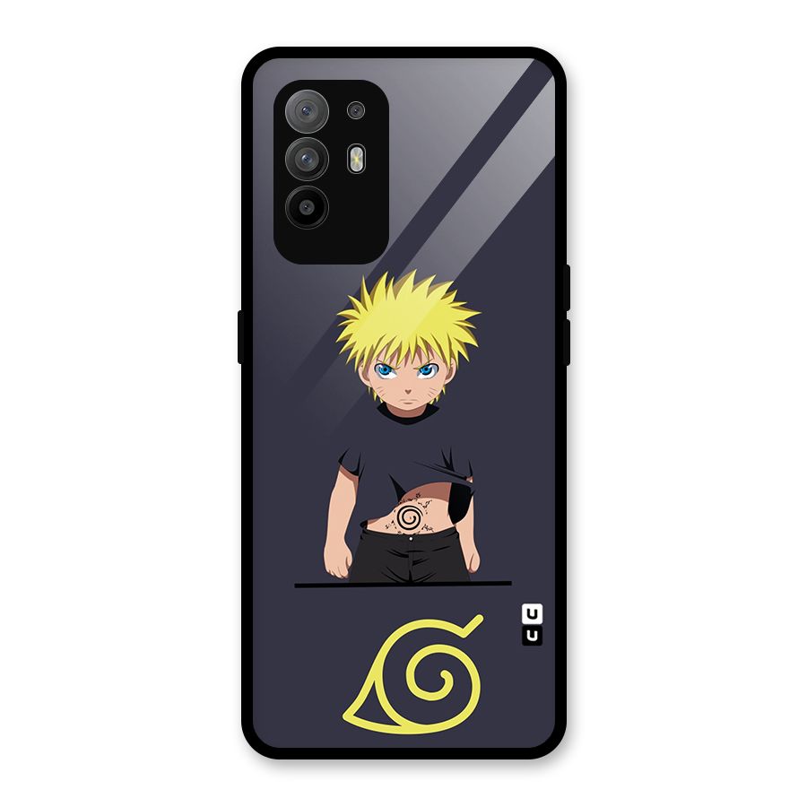 Naruto Kid Glass Back Case for Oppo F19 Pro Plus 5G