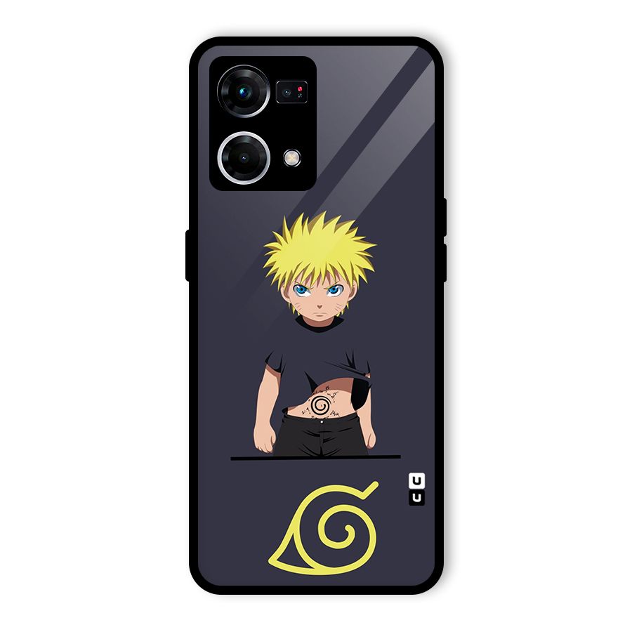 Naruto Kid Glass Back Case for Oppo F21 Pro 4G