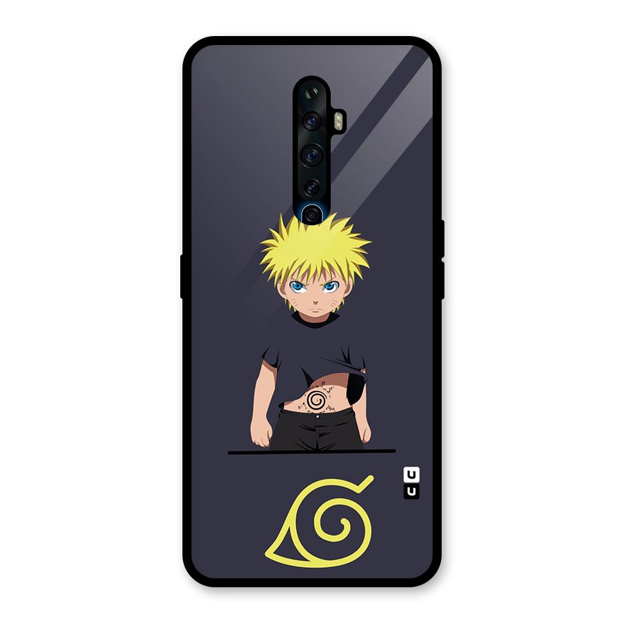 Naruto Kid Glass Back Case for Oppo Reno2 F