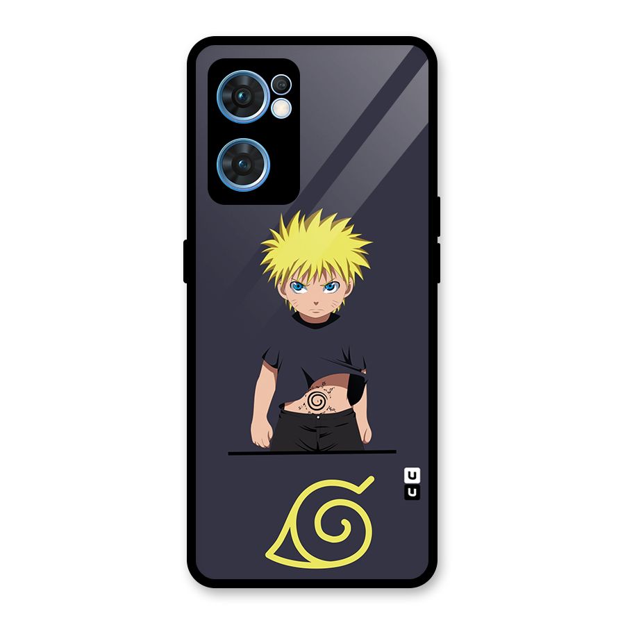 Naruto Kid Glass Back Case for Oppo Reno7 5G