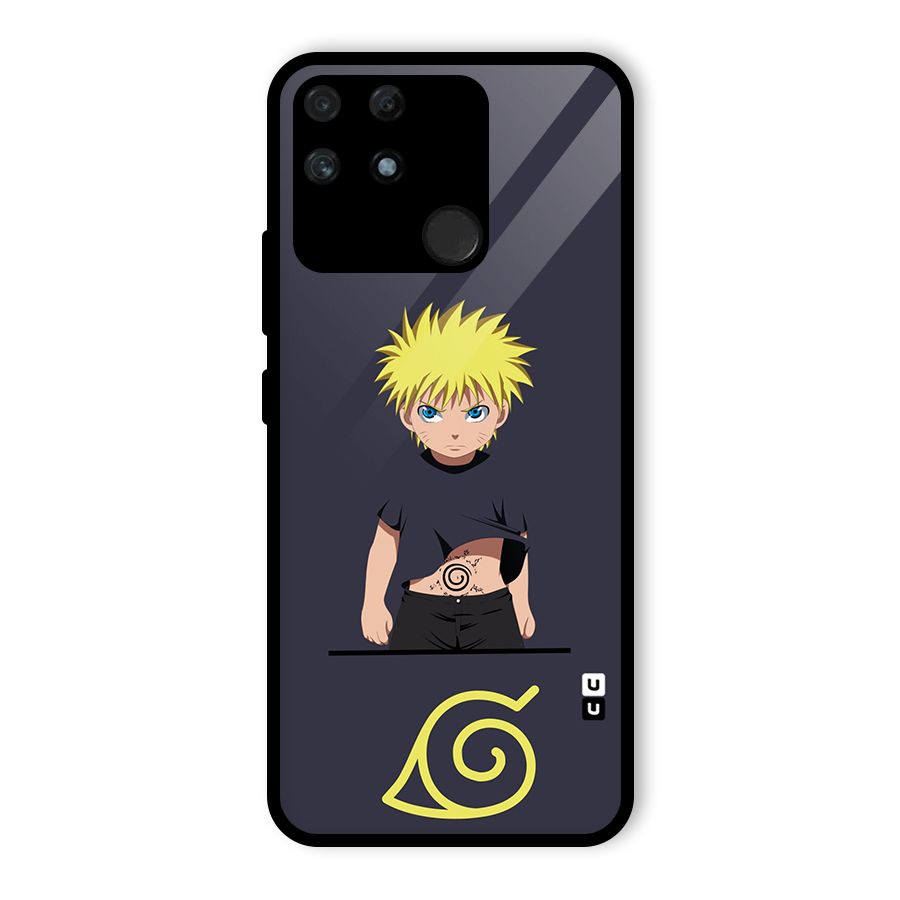 Naruto Kid Glass Back Case for Realme Narzo 50A