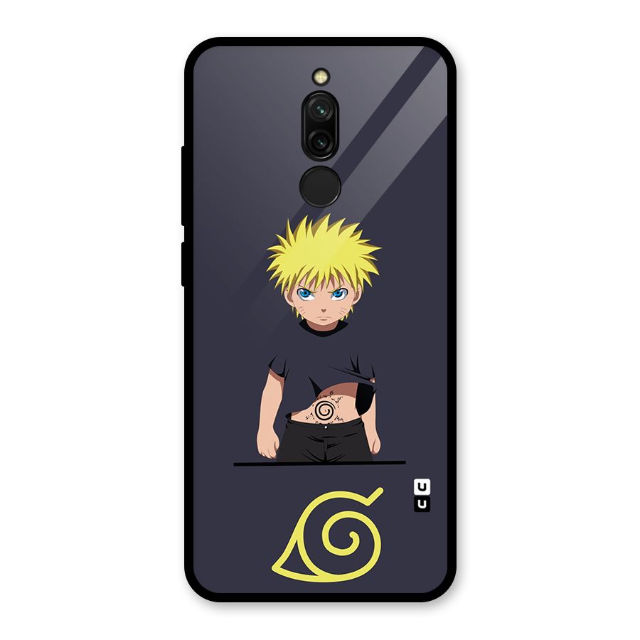 Naruto Kid Glass Back Case for Redmi 8