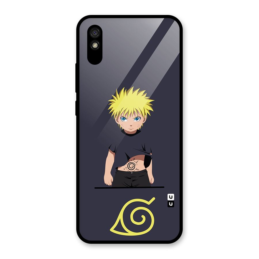 Naruto Kid Glass Back Case for Redmi 9i