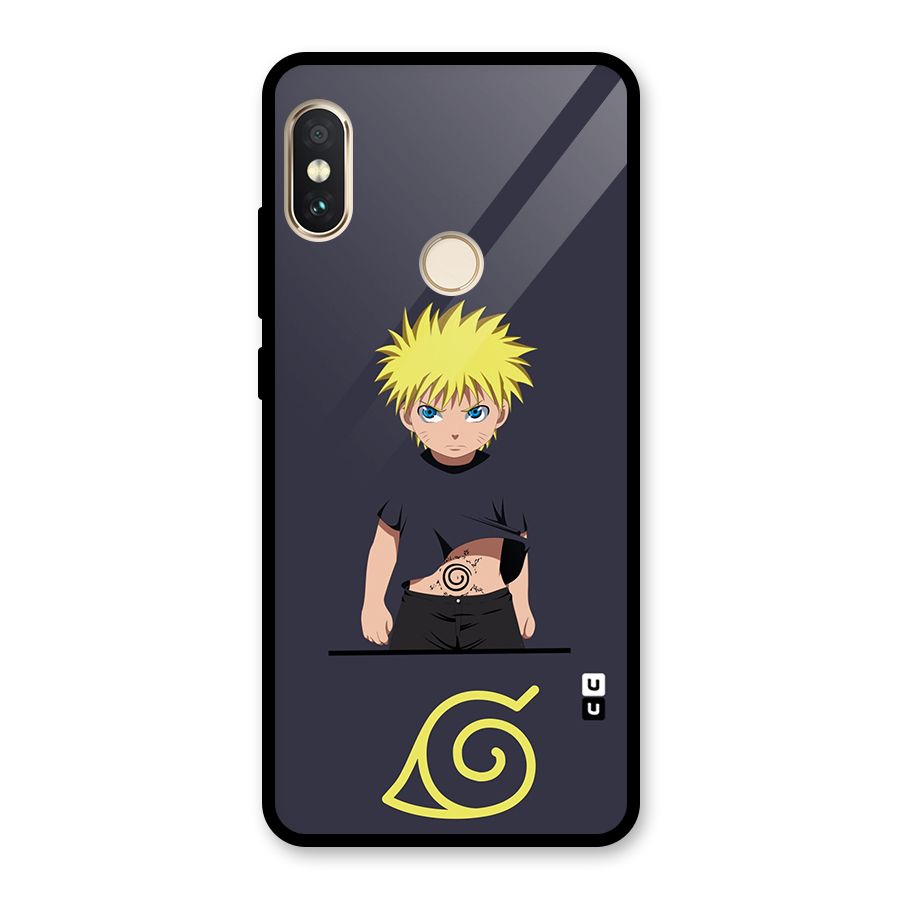 Naruto Kid Glass Back Case for Redmi Note 5 Pro