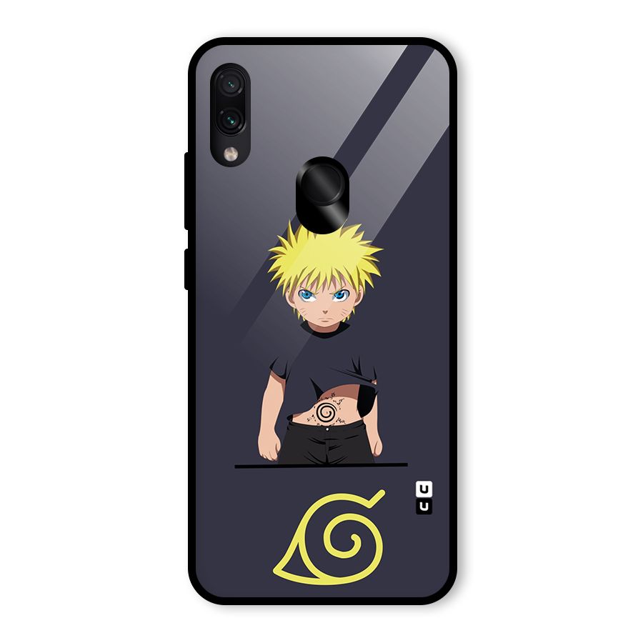 Naruto Kid Glass Back Case for Redmi Note 7S