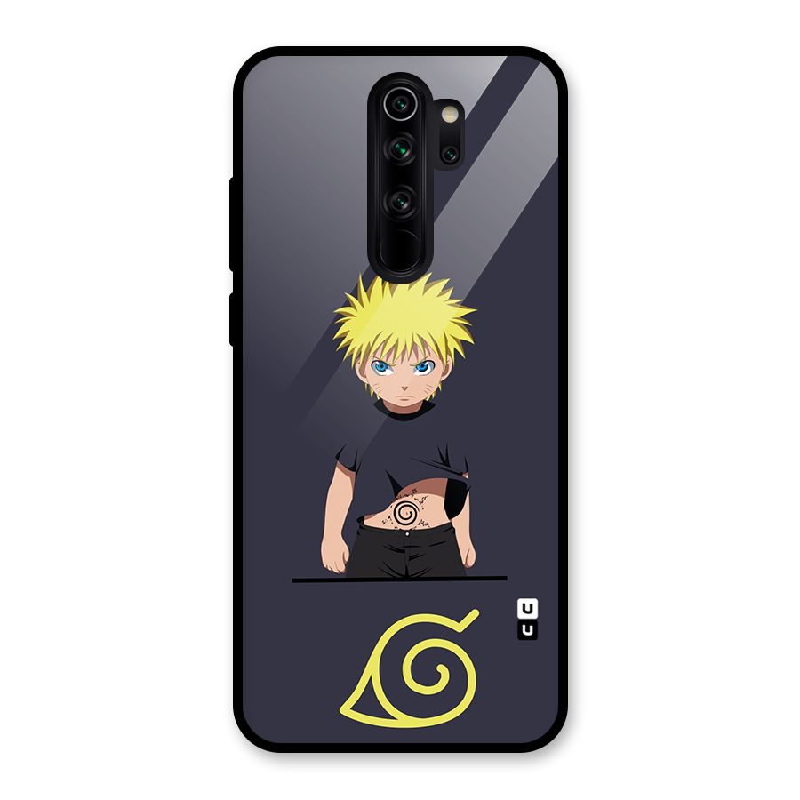 Naruto Kid Glass Back Case for Redmi Note 8 Pro