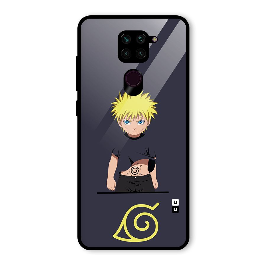 Naruto Kid Glass Back Case for Redmi Note 9