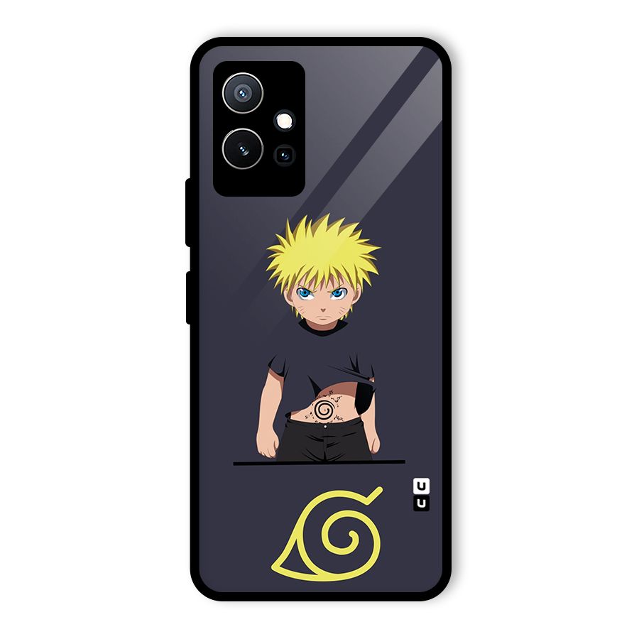 Naruto Kid Glass Back Case for Vivo T1 5G