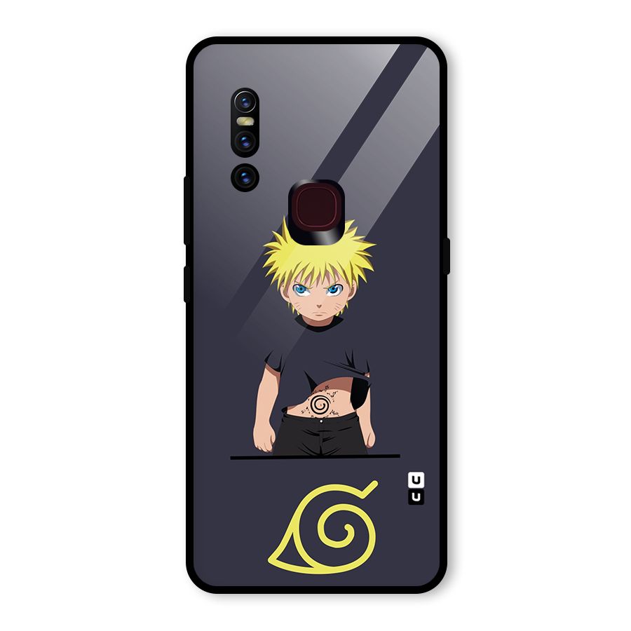 Naruto Kid Glass Back Case for Vivo V15