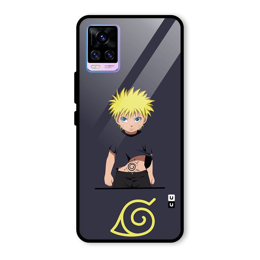 Naruto Kid Glass Back Case for Vivo V20 Pro