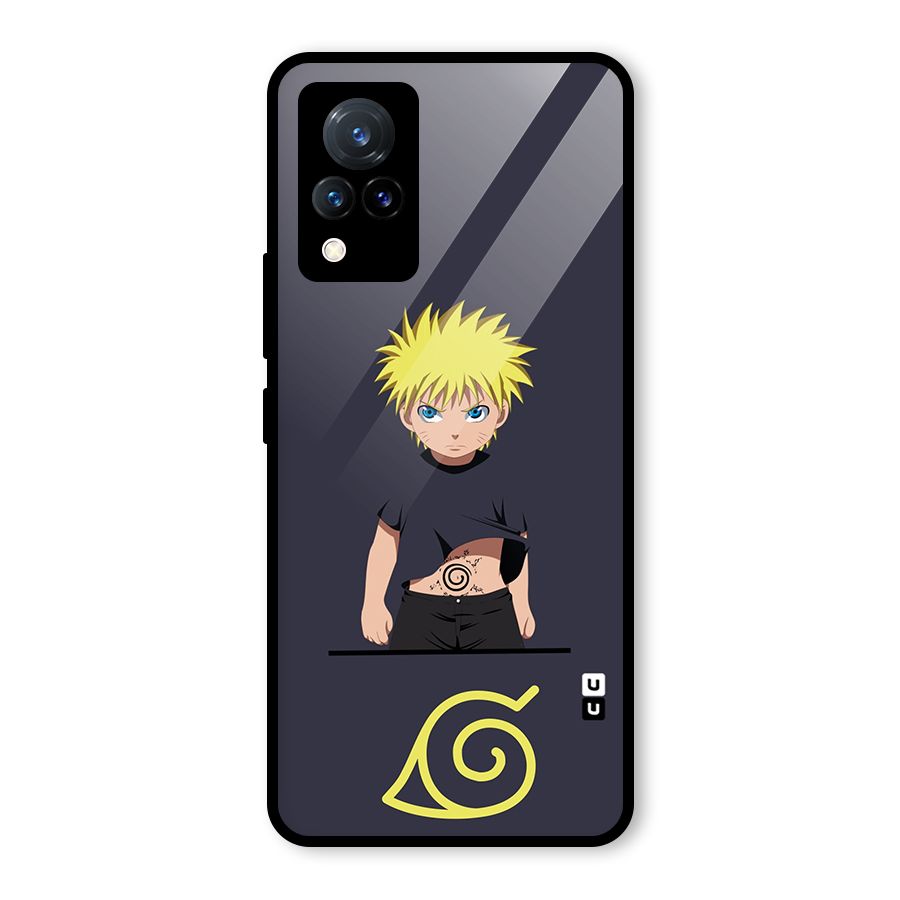 Naruto Kid Glass Back Case for Vivo V21 5G