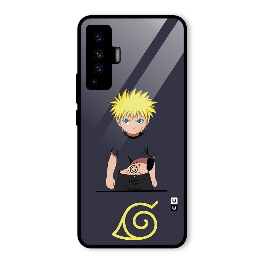 Naruto Kid Glass Back Case for Vivo X50