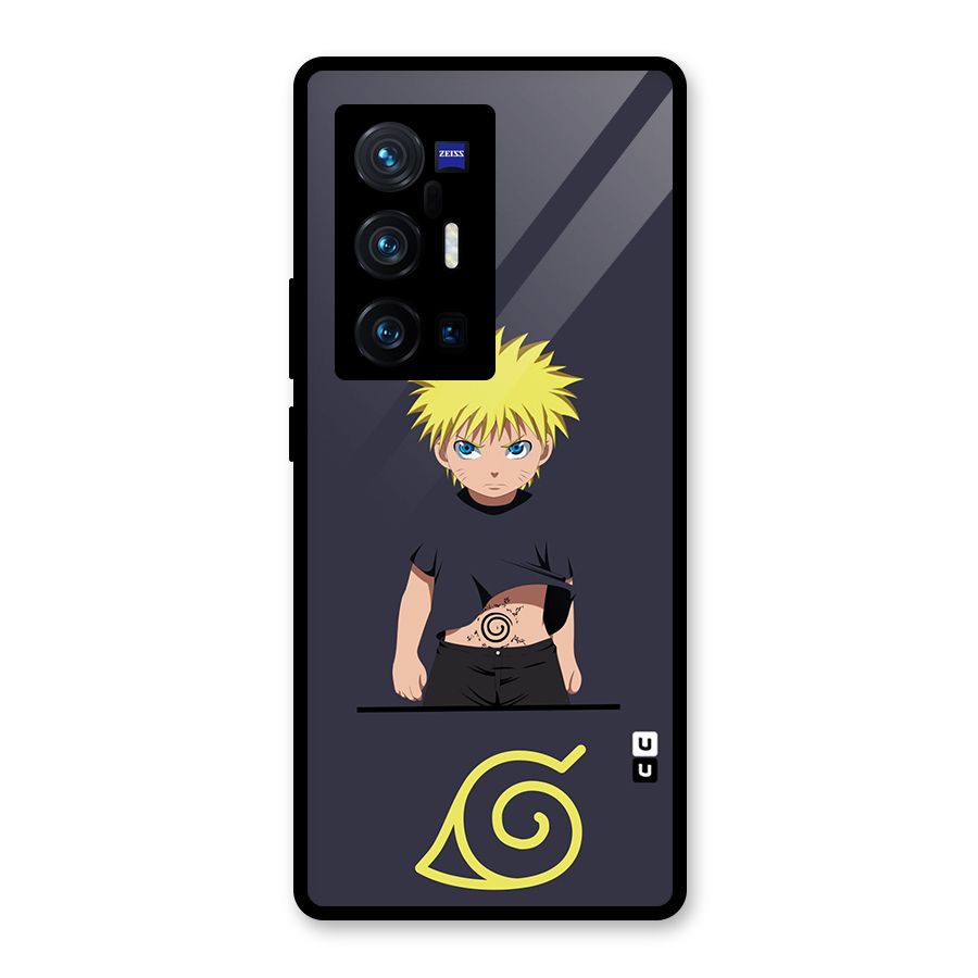 Naruto Kid Glass Back Case for Vivo X70 Pro Plus