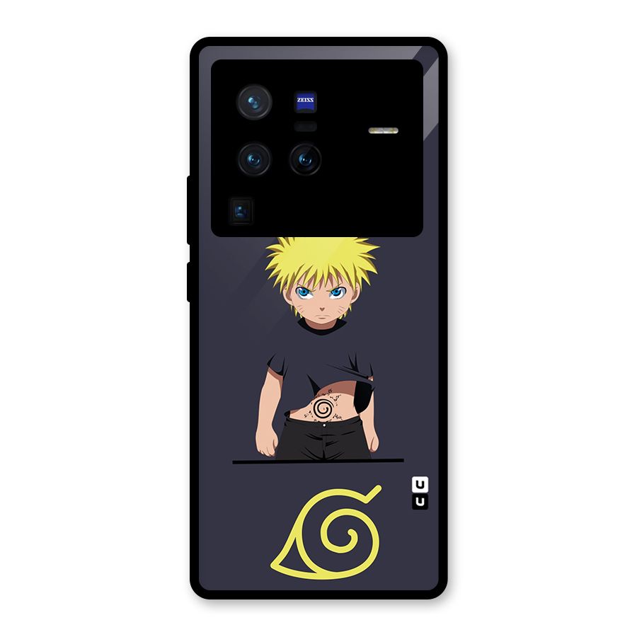Naruto Kid Glass Back Case for Vivo X80 Pro