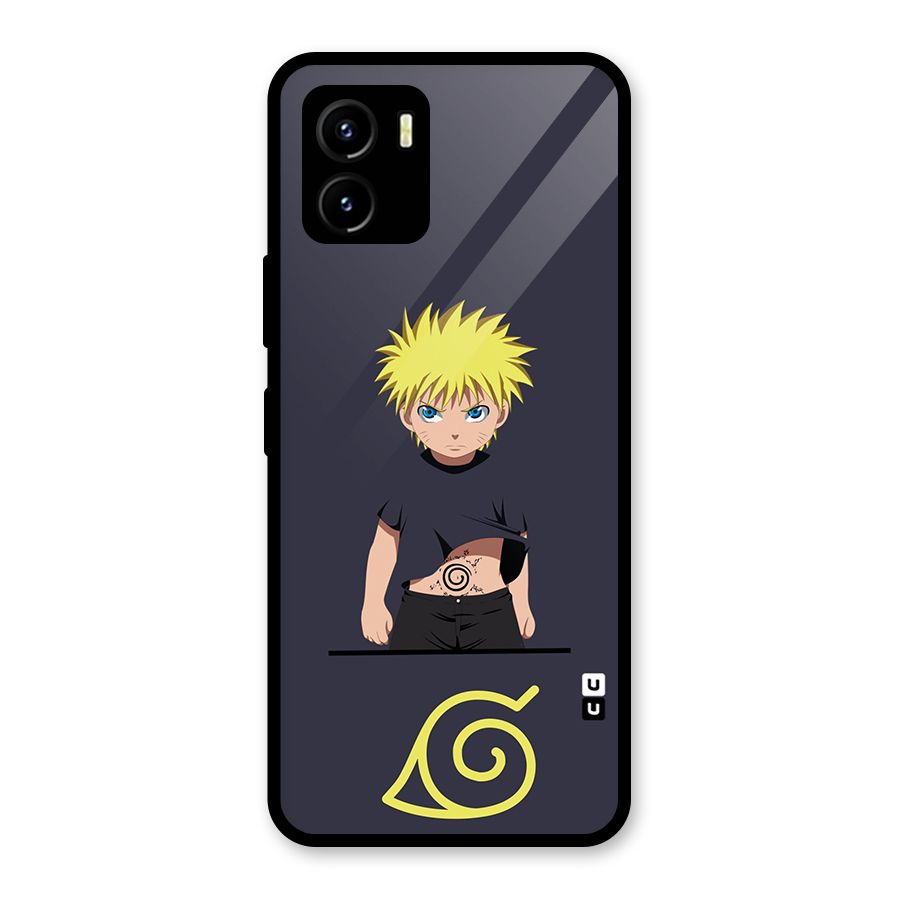 Naruto Kid Glass Back Case for Vivo Y15s