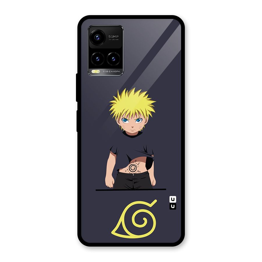 Naruto Kid Glass Back Case for Vivo Y21T