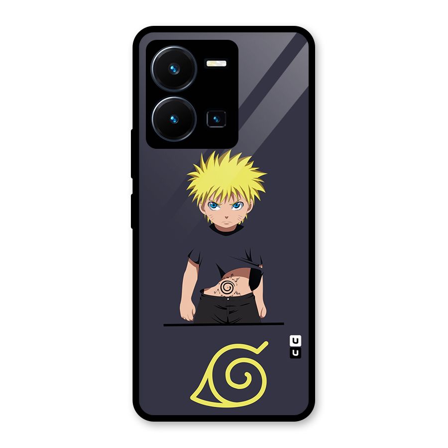 Naruto Kid Glass Back Case for Vivo Y35