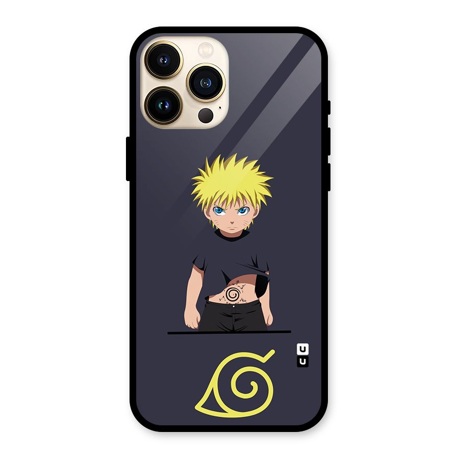 Naruto Kid Glass Back Case for iPhone 13 Pro Max