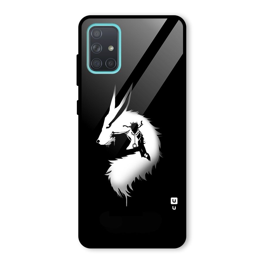 Naruto Kurama Mode Glass Back Case for Galaxy A71