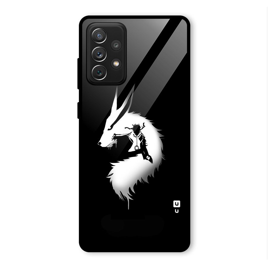 Naruto Kurama Mode Glass Back Case for Galaxy A72