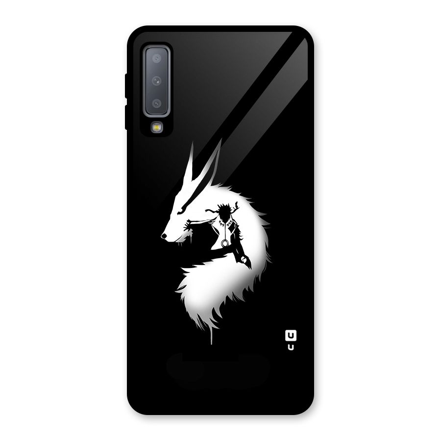 Naruto Kurama Mode Glass Back Case for Galaxy A7 (2018)