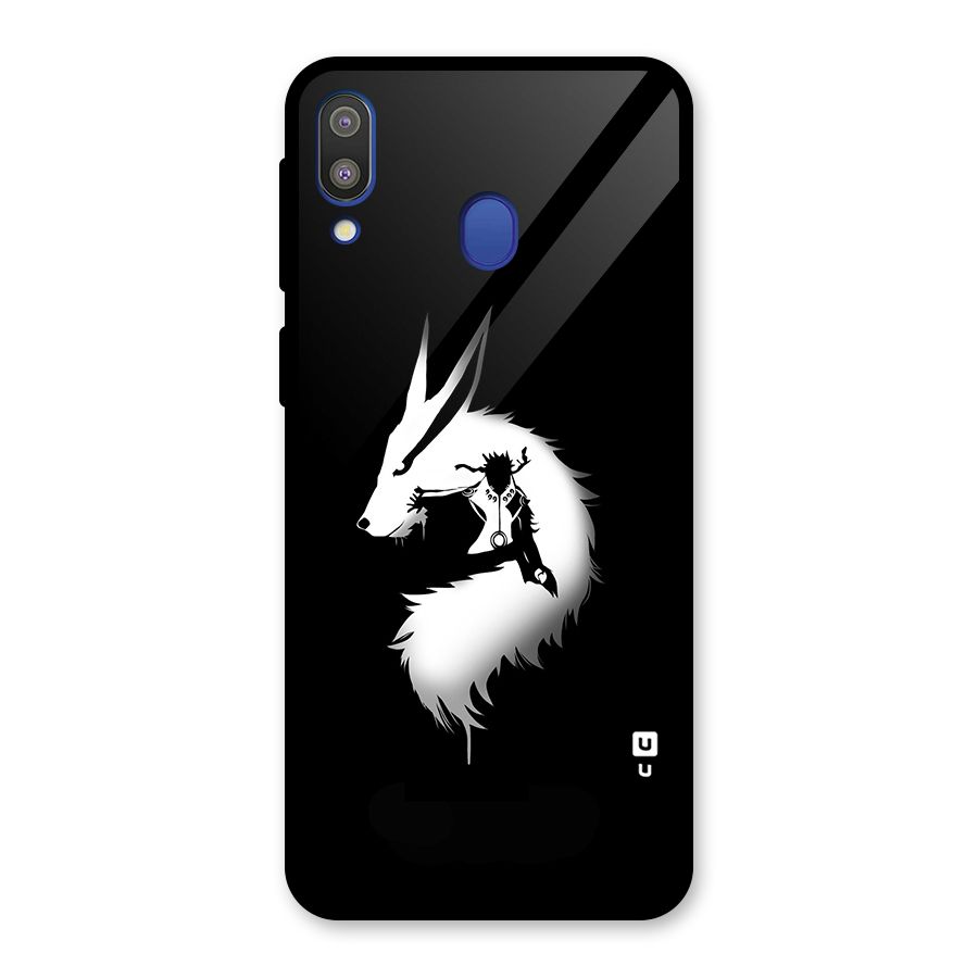 Naruto Kurama Mode Glass Back Case for Galaxy M20