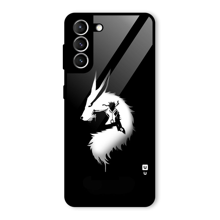 Naruto Kurama Mode Glass Back Case for Galaxy S21 5G